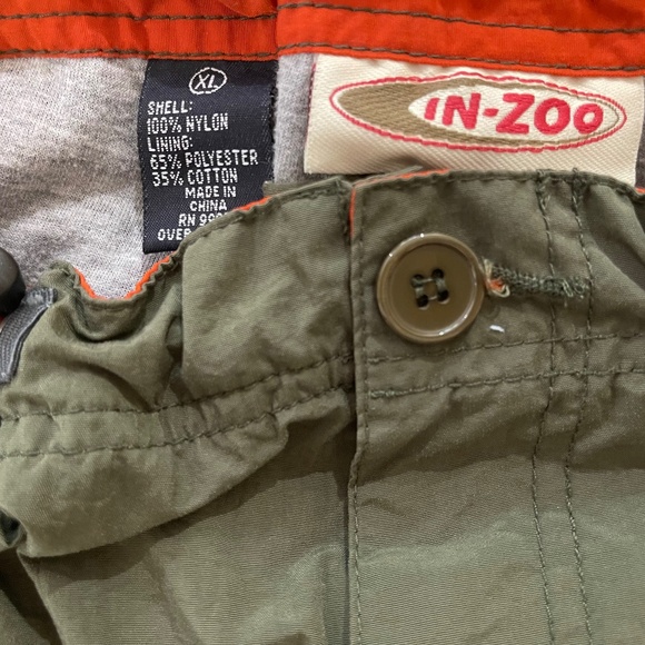 Vintage IN-ZOO bungee cargo parachute pants!  Camo green Size XL. Like new - Picture 7 of 7